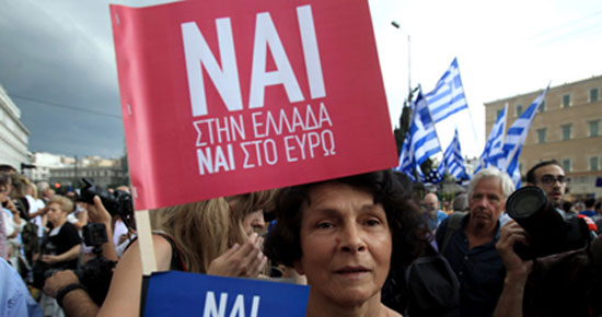 "Ναι στο ευρώ"